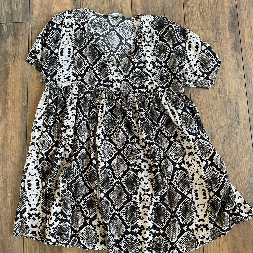Snake Print shift Dress